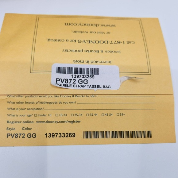 Dooney & Bourke Double Strap Shoulder Tassel Bag Green Patent Leather Purse - Picture 2 of 16